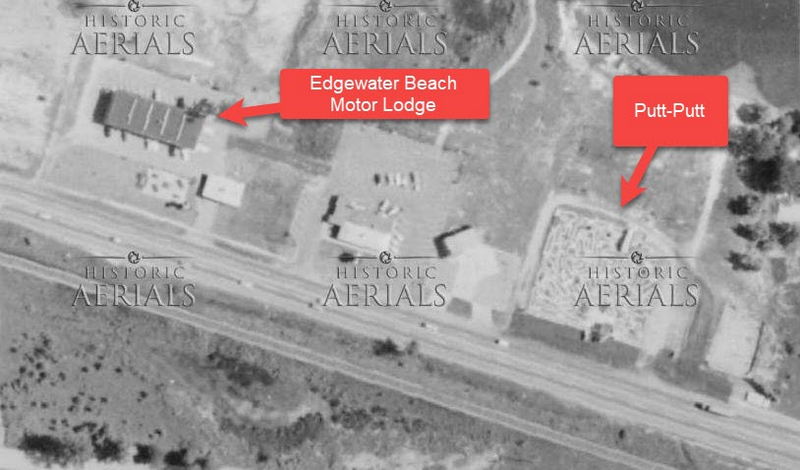 Edgewater Beach Motor Lodge - 1964 Aerial